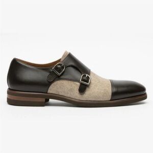 Taft Men's Calder Double Monk Strap Dress Shoe - 10